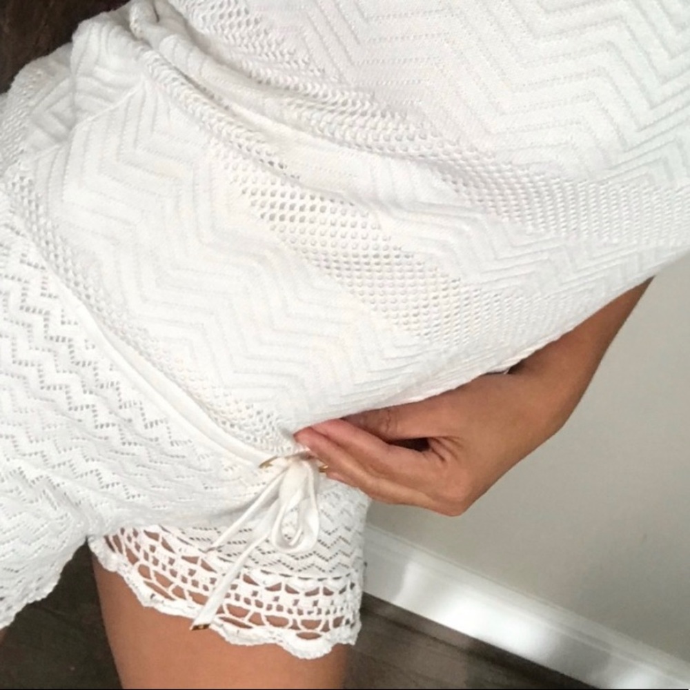 🌸 Lilly Pulitzer Strapless-crocheted Romper